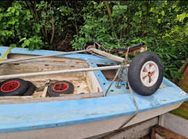 Boat With Road Trailer