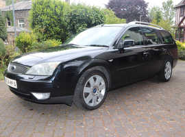 Ford Mondeo Ghia X, 2004 (54) Black Estate, Automatic Petrol, 147,328 miles