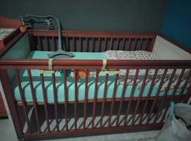 Cot and changing table