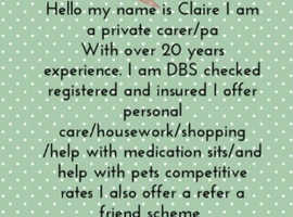 New team member for claire maries home care
