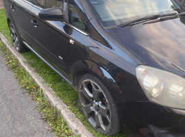 Vauxhall Zafira, 2008 (08) Black MPV, Manual Diesel, 87,887 miles