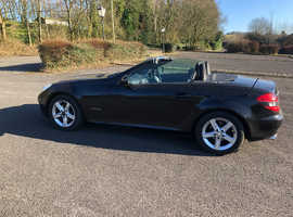 Mercedes 200SLK, 2008  Black Convertible, Auto Petrol, 113,000 miles