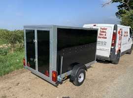 Box Trailer 750kgs with Doors - Tickners Eco 7' x 4' x 5'