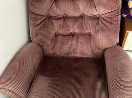 Purple/mauve recliner