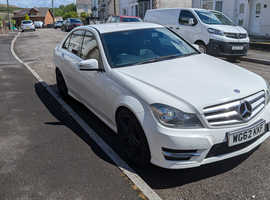Mercedes C CLASS, 2012 (62) White Saloon, Automatic Diesel, 111,400 miles