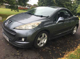 Peugeot 207, 2011 (61) Grey Convertible, Manual Petrol, 70,937 miles