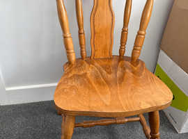 4Wooden dining chairs