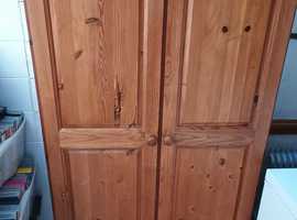 Pine double wardrobe