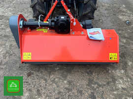 AGRI IMPLEMENT UNUSED FLAIL MOWER 1.25m (4') OFFSET HAMMER HEADS SEE VIDEO