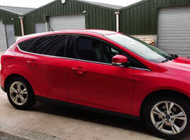 Ford Focus, 2012 (62) stunning Red Hatchback, Manual Petrol, 63,260 miles