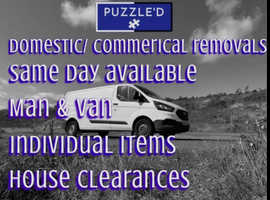 Man and Van! Same day available- Removal/ courier services