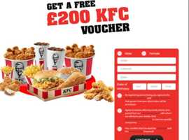 Get a £200 Voucher for KFC!