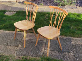 ERCOL STICK BACK CHAIRS