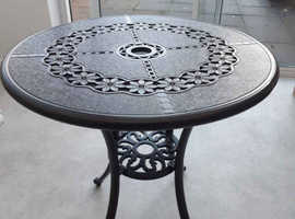 Garden Round Table Cast Aluminium