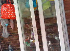 PVC french doors mint like new
