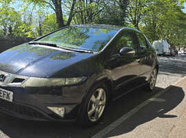 Honda Civic, 2009 (59) black hatchback, Manual Petrol, 186,000 miles