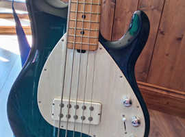 5 string fretted Ernie Ball Musicman bass - 2004