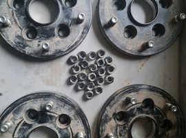 Land rover/rangerover Black Raptor wheel spacer adapters