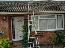 extension ladder with ladder standoff
