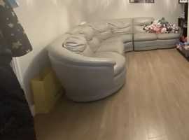 Cream corner sofa