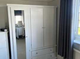 Childrens Wardrobe + Chest of Drawers + Bedside Table
