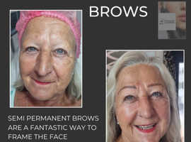 Semi permanent brows