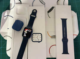 Apple Watch Series 7 45mm Blue All papers and Box
