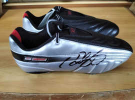 Signed football boots