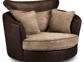 Swivel brown sofa collection only