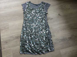Silver sequinned dress from Next Age 14 years
