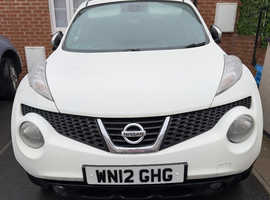 Nissan Juke, 2012 (12) White Hatchback, Manual Diesel, 62,000 miles