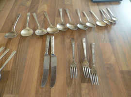 Cutlery vintage Pedigree plate T Turner and co