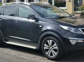 Kia Sportage, 2013 (13) Black Estate, Manual Diesel, 66,000 miles