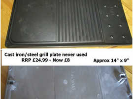 New black grill plate and handle