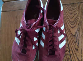 Adidas red "Munchen" trainers