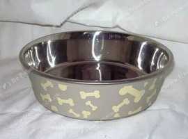 Dog Bowl Small Metal Stainless Steel New