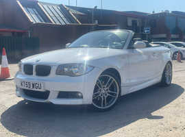 BMW 1 series, 2009 (59) White Convertible, Automatic Petrol, 48,665 miles