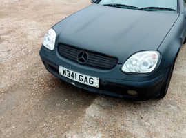 Mercedes Slk, 2000 (W) black convertible, Automatic Petrol, 99,500 miles