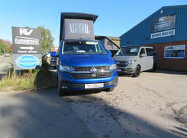 2022 (72) VW T6.1 in Ravenna Blue - SWB Highline Campervan
