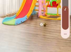Colourful Toddler swing and slide playset. Indoors/Outdoors.