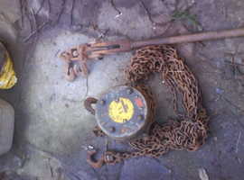 1.T.FELCO. block & tackle. for service oil. use ,been in a bucket for 10 years. . once you have lubricated serviced .prove useful to someone.