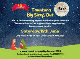 The Big Sleep Out Returns to Taunton for it's 10th Year!
