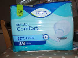 TENA Proskin Comfort Plus Pads - 46 Pack x 2, 1 has been opened with one pad removed