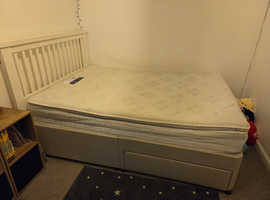 Double silent night divan FREE, 2 storage draws, headboard NOT included