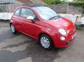 Fiat 500, 2013 (63) Red Convertible, Manual Petrol, 80,000 miles