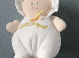A Small Angel Baby Soft Toy & Rattle Combined.