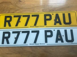 Private number plates
