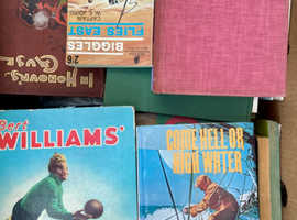 large box of old collectible books