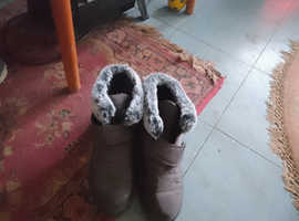 Fur. Ankle. Boots. Size. 8