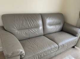 Leather sofa plus matching arm chair